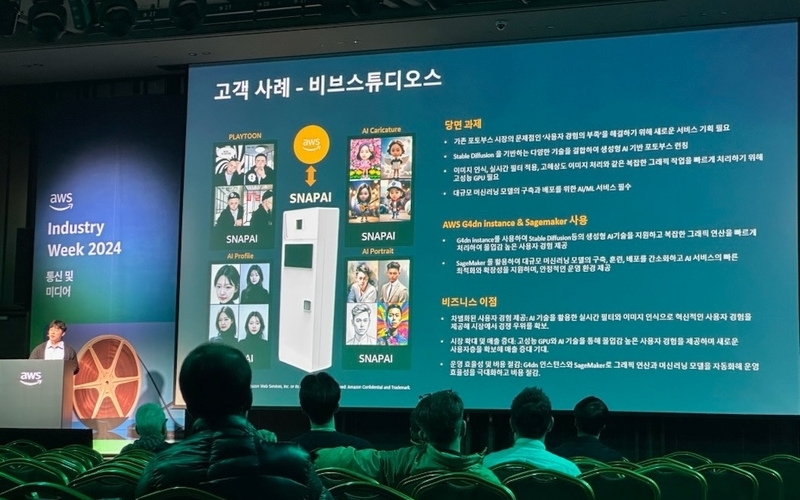 AI 포토부스 ‘스냅파이’ AWS 인더스트리 위크서 소개돼